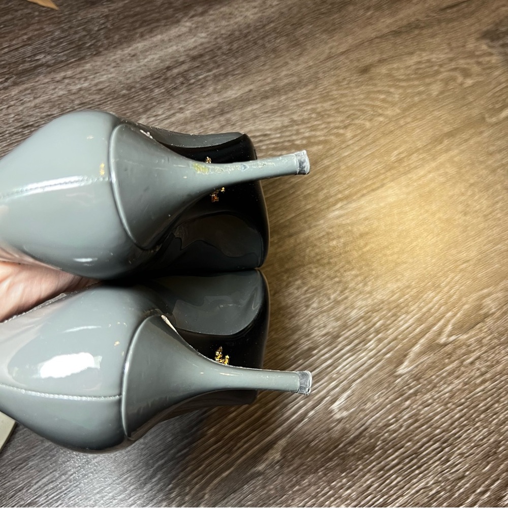Prada Gray Patent Leather Women's Pumps - Picture 5 of 10